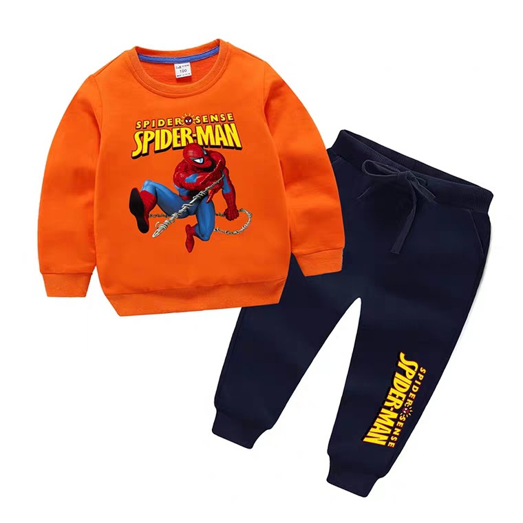 HappyOliver PASSWORD HERO WEB Setelan Sweater 1 - 7 Tahun Baju Anak BerKualitas