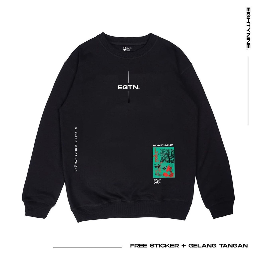 Switer Pria Swater Crewneck Cowo Bahajoo Warna Abu Misty Black Suiter Terbaru Sablon Simpel The Best Way Oblong Murah Distro Sweater