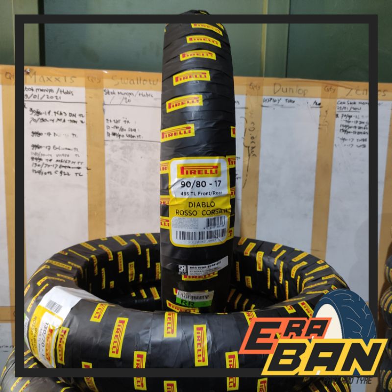 BAN SOFT PIRELLI DIABLO ROSSO CORSA 2 90 80 RING 17 TUBELESS MX KING SATRIA SONIC