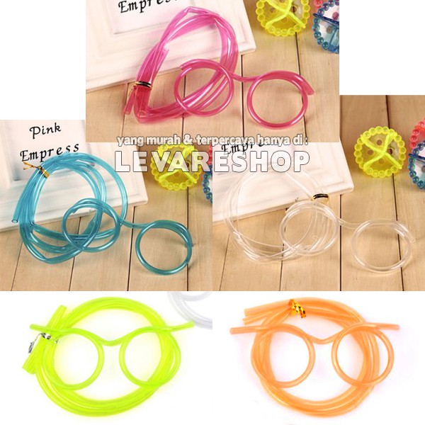 Sedotan Kacamata  Drinking Straw Glasses unik  lucu murah 