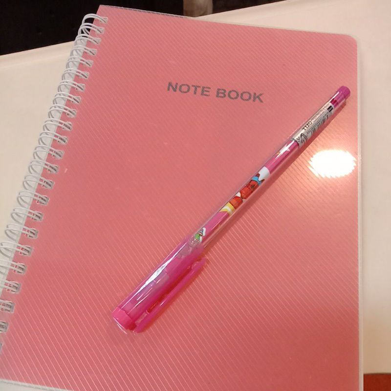 

note book pink lucu