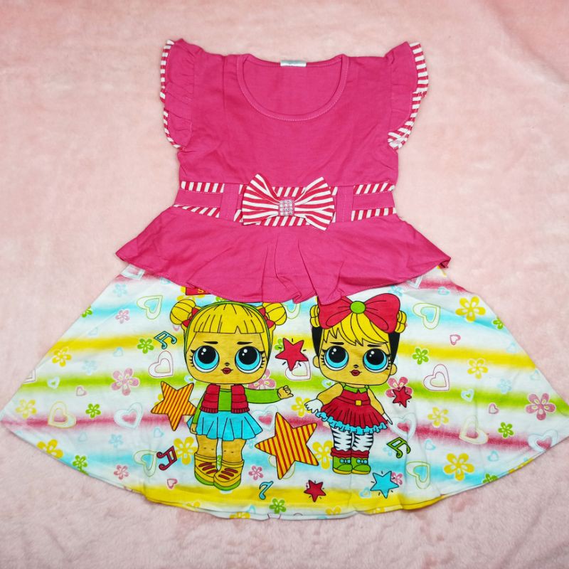 Ss#1009 Dress Anak Perempuan Size 1-2tahun / Pakaian Anak Cewek / Dress Lucu / Dress Cantik