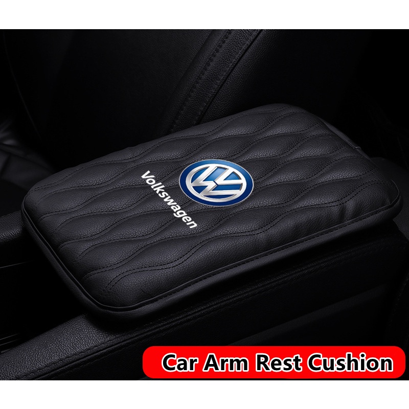 G-club Bantalan Sandaran Lengan Mobil Universal Bahan Kulit Untuk Volkswagen Tiguan Passat Golf