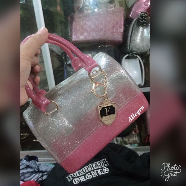 Furla jelly glitter