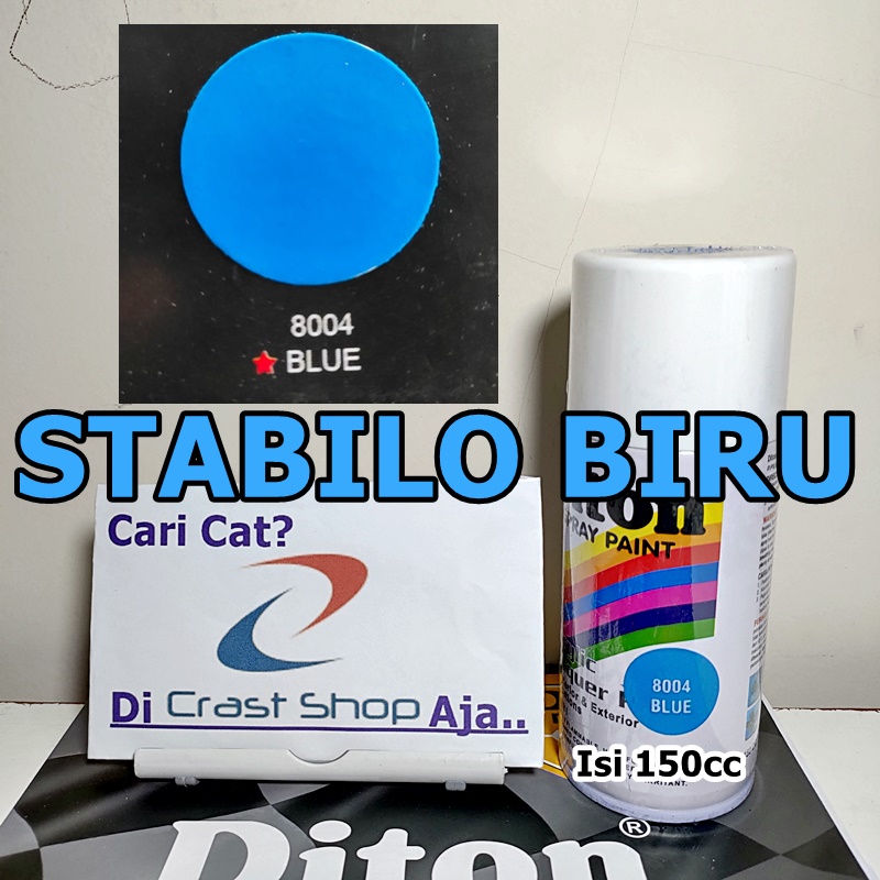 

Cat Pilox DITON Fluorescent Blue 8004 150cc warna stabilo biru murah kecil hemat ekonomis sepeda