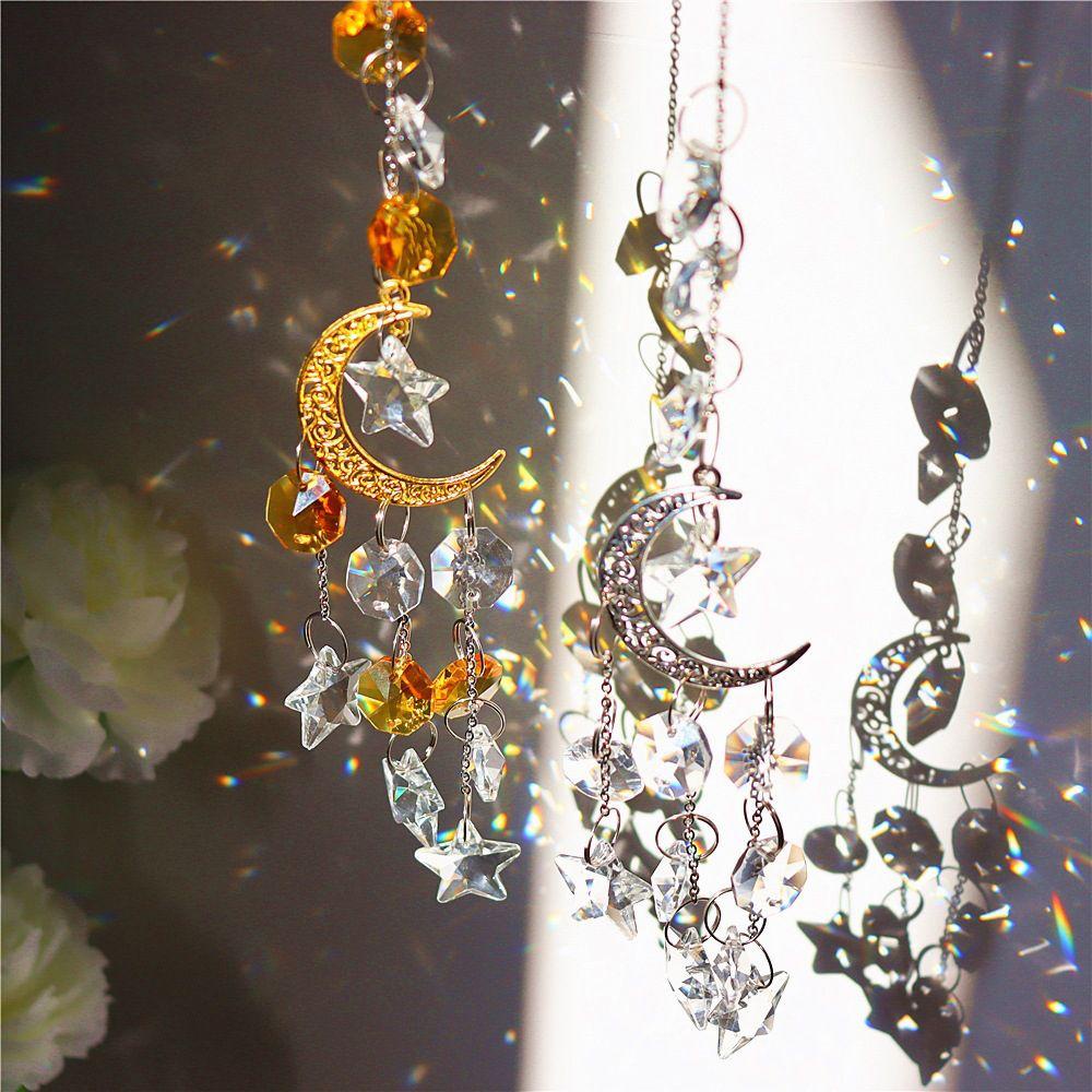 R-flower Suncatcher Lonceng Angin Kreatif Dekorasi Taman Indoor Outdoor Dekorasi Halaman Liontin Kristal