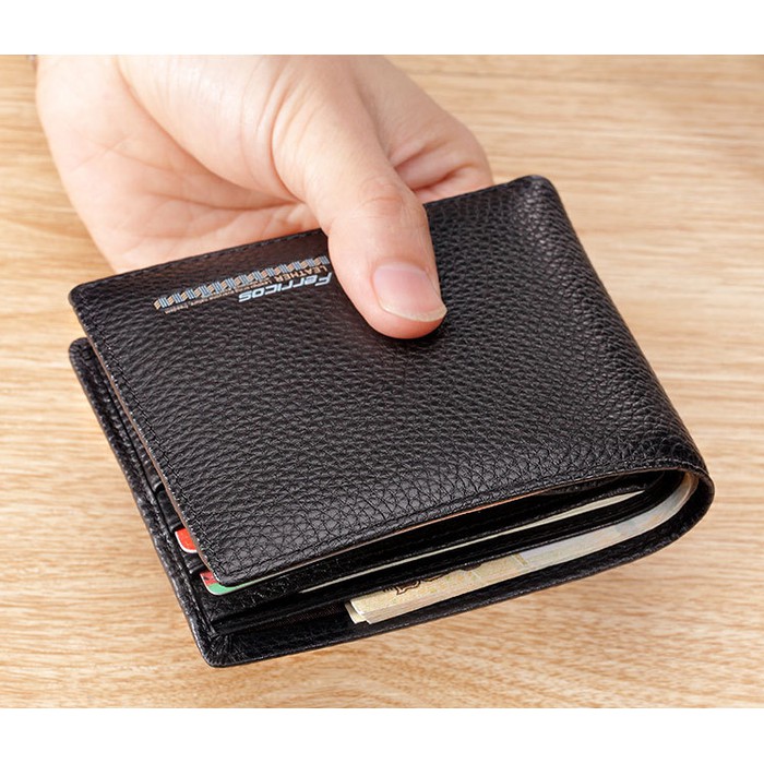 Dompet Pendek Kulit Pria Ada Kotaknya import Ferricos