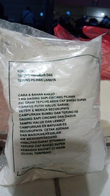 Tepung aren / tepung bakso / aci kawung cap bakso super