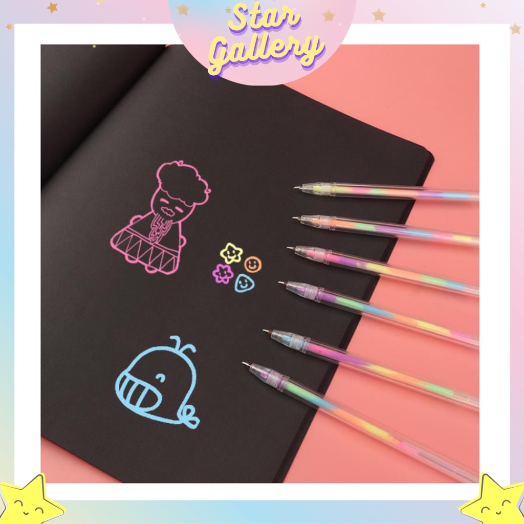 

StarGallery 154 Pena Warna Army Pena Glitter Alat Tulis Bangtan Murah Produk Import