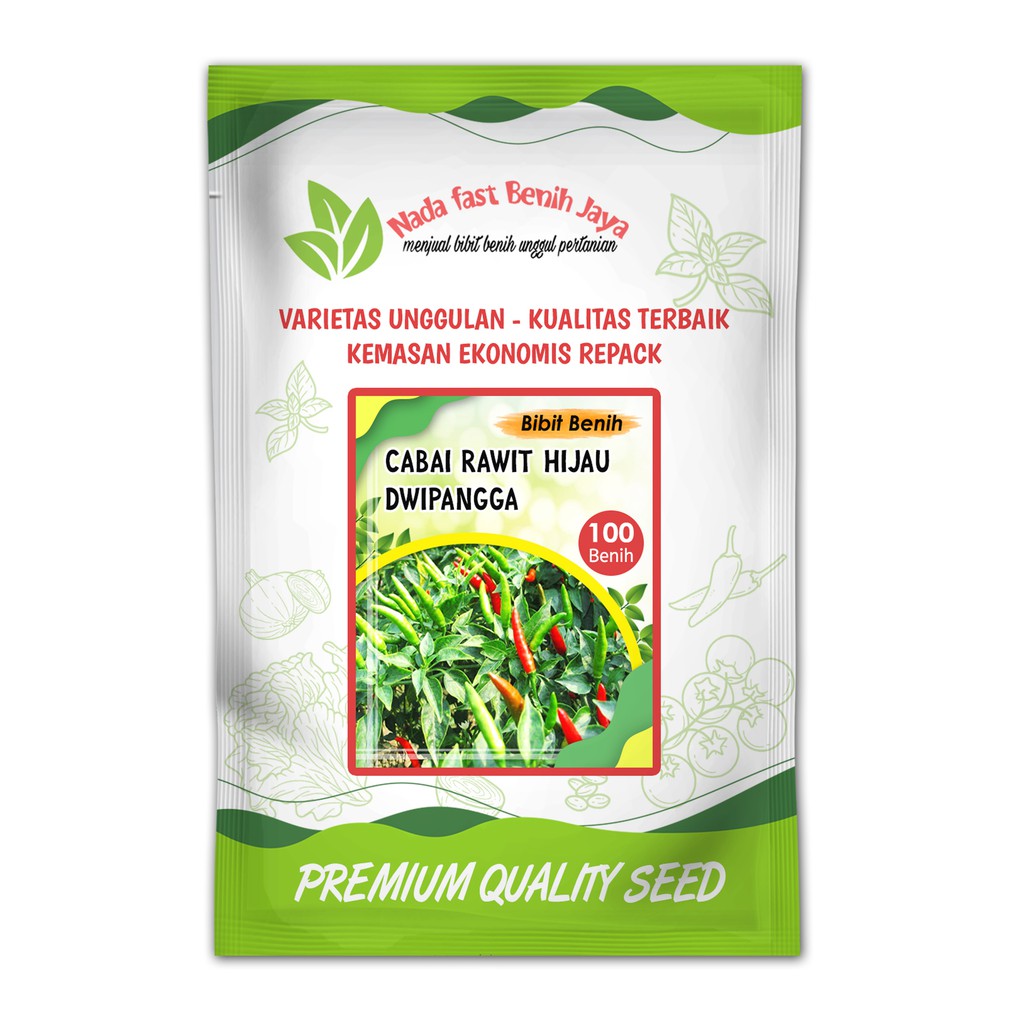 Benih cabe rawit hijau Dwipangga F1 - bibit cabe rawit isi 100 biji - benih dan bibit sayuran Cabe r