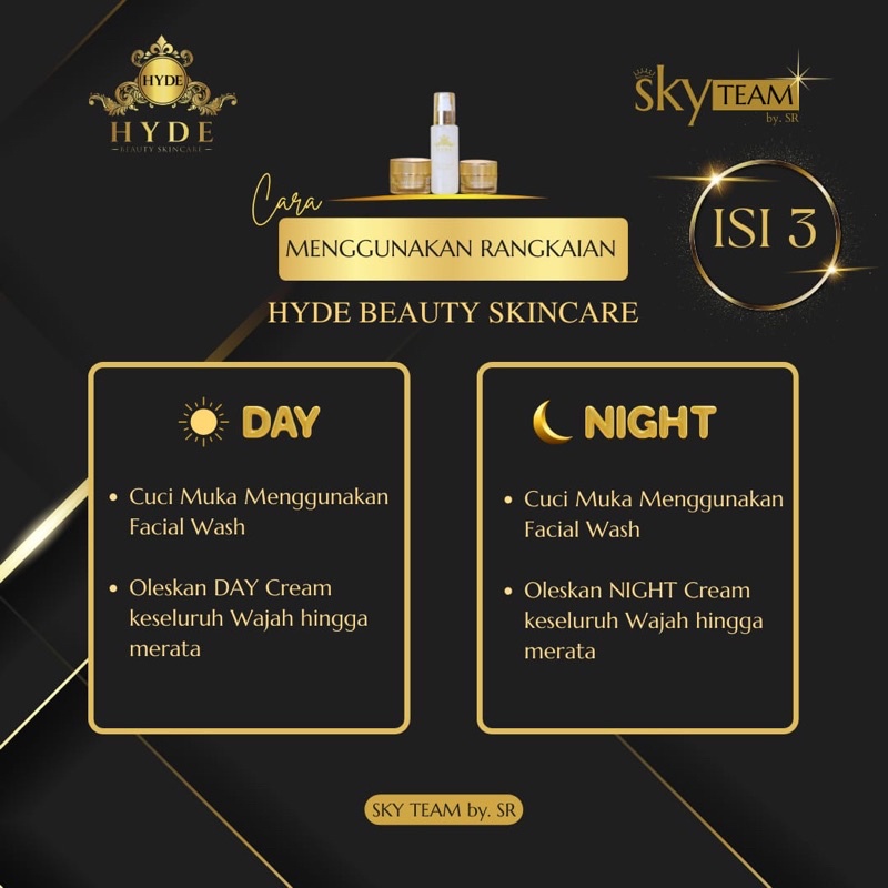 Hyde Beauty Skincare Paket Glowing Isi 3