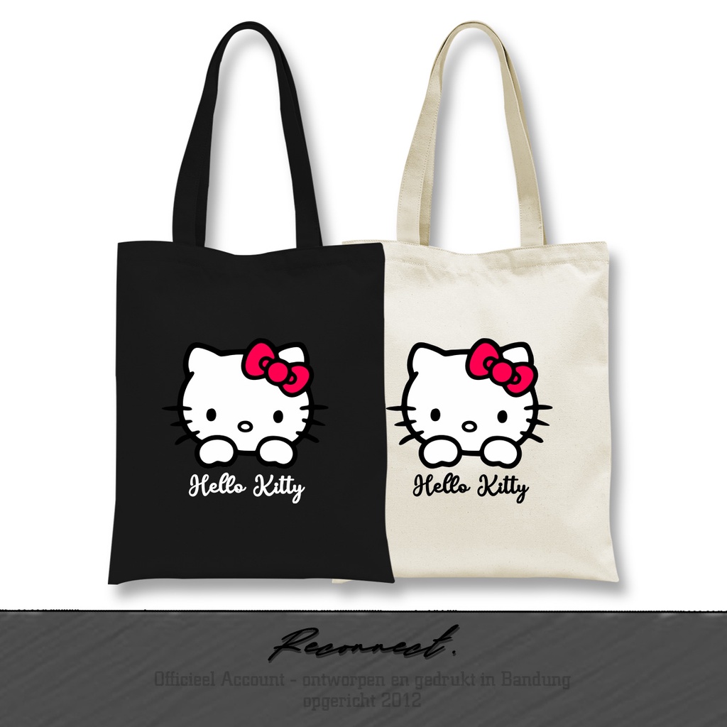 Reconnect Totebag Motif Hello Kitty - Gratis Tambah Nama