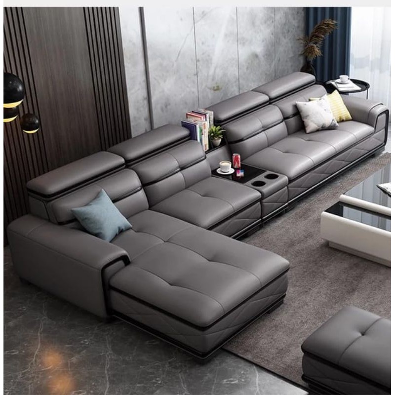sofa full kulit Letter-L