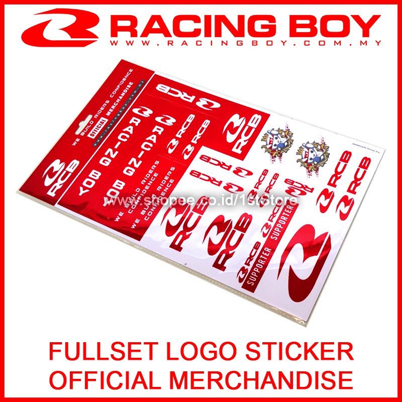 Jual STICKER OFFICIAL RCB STIKER RESMI LOGO RACING BOY MALAYSIA FULL ...