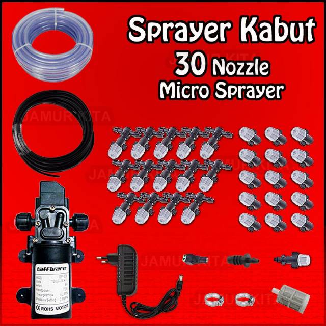 Paket Misting Sprayer / Kabut / Embun / Micro Sprayer Nozzle