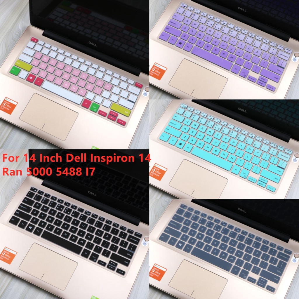 Cover Pelindung Keyboard Laptop Bahan Silikon Ultra Tipis Untuk Dell Inspiron 14 Ran 5000 5488 I7