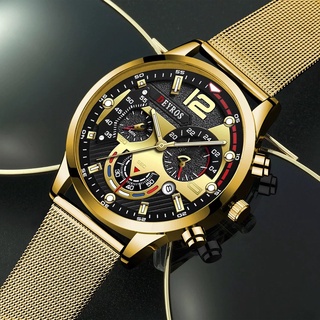 Jam Tangan Pria Business Stainless Steel Quartz Anti Air