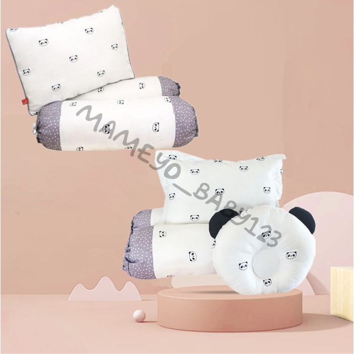 Baby Bantal Guling Set / Bantal Guling Set Bantal Peang Omiland Panda Series OWB1143 OWB1142