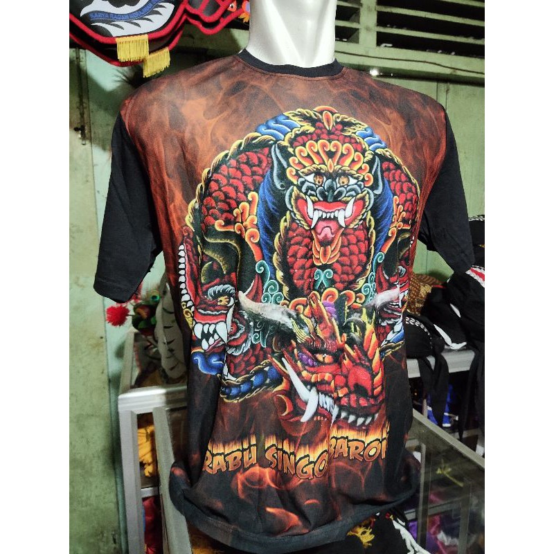 kaos 3d stok terbatas / kaos barong / kaos / barongan / caplokan / ganongan / bujang ganong / sh