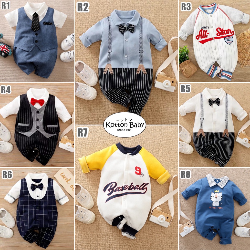 0-18bln PAKAIAN BAYI [Kualitas Impor] BAJU ANAK JUMPER JUMPSUIT ROMPER LAKILAKI YY R catalog