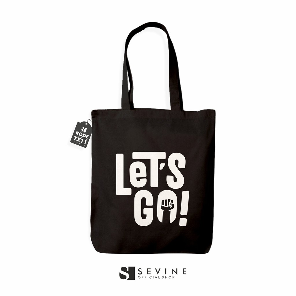 Sevine Totebag Sablon Tas Fashion Wanita Tote Bag Laptop Resleting Quote Motivation - TX