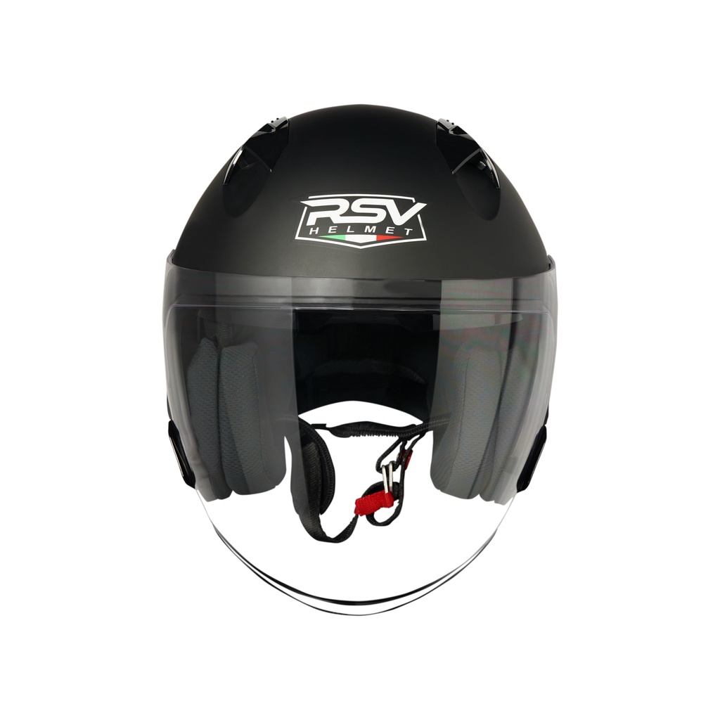 HELM RSV SV300 BLACK DOFF BUNDLING VISOR DARKSMOKE / IRIDIUM SILVER