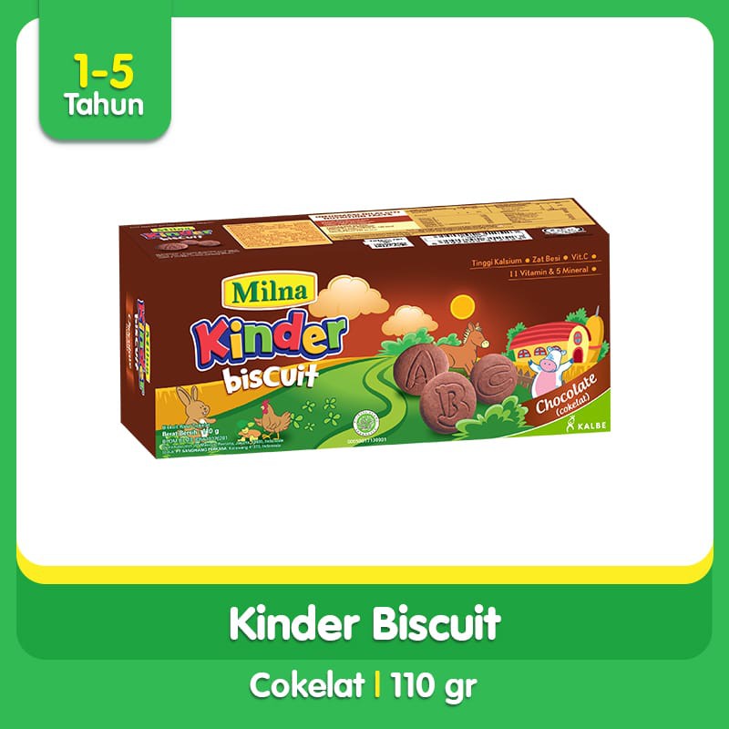 Milna Biskuit Toddler Coklat 110gr Biskuit Bayi Biskuit MPASI Cemilan Anak