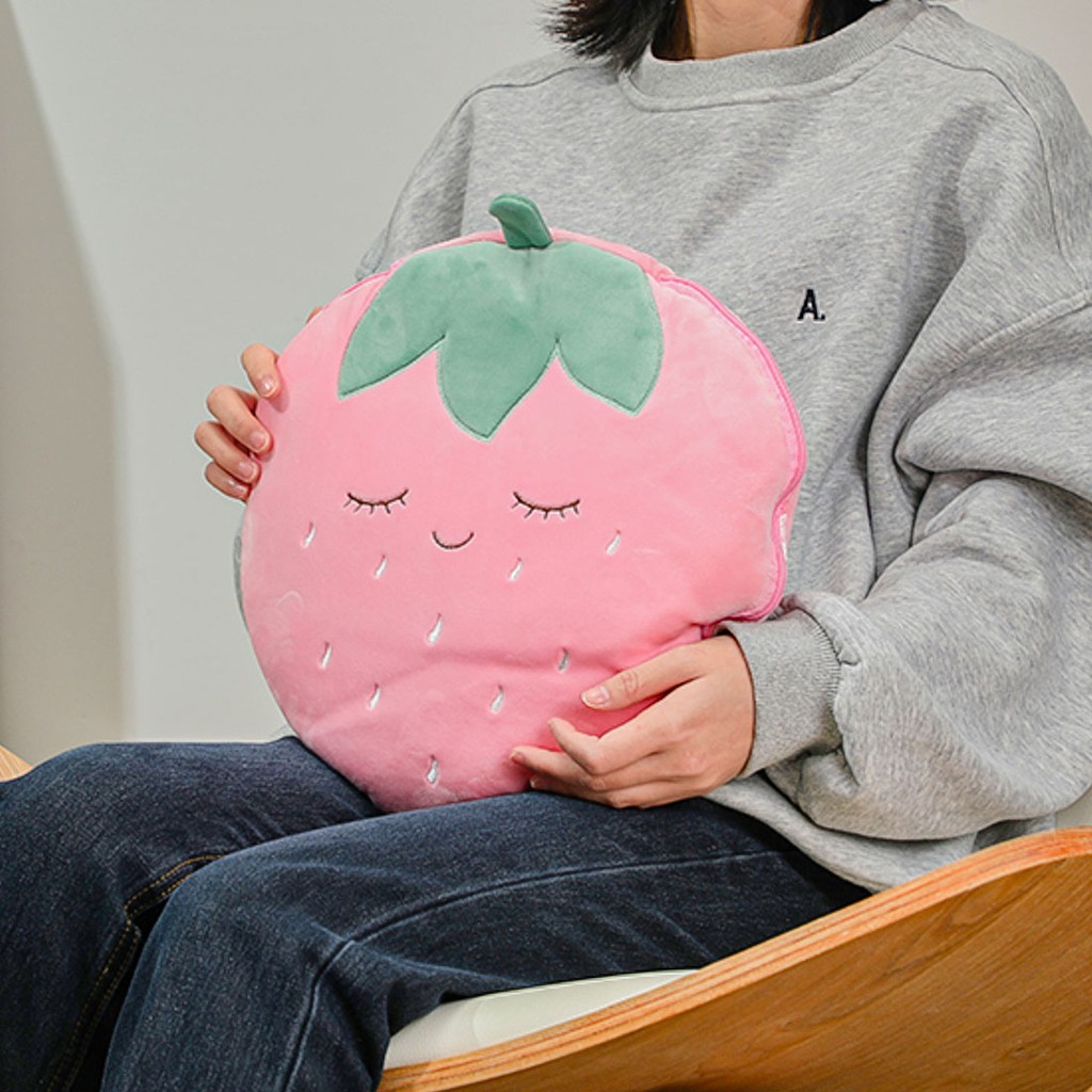 MINISO Blanket / Selimut Lipat Bulu Super Lembut Halus Motif Buah Seri Lucu 90 x 120 cm-1