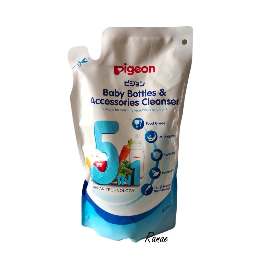 PIGEON BABY BOTTLES &amp; CLEANSER ACCESSORIES 5in1 450ml dan 500 ml