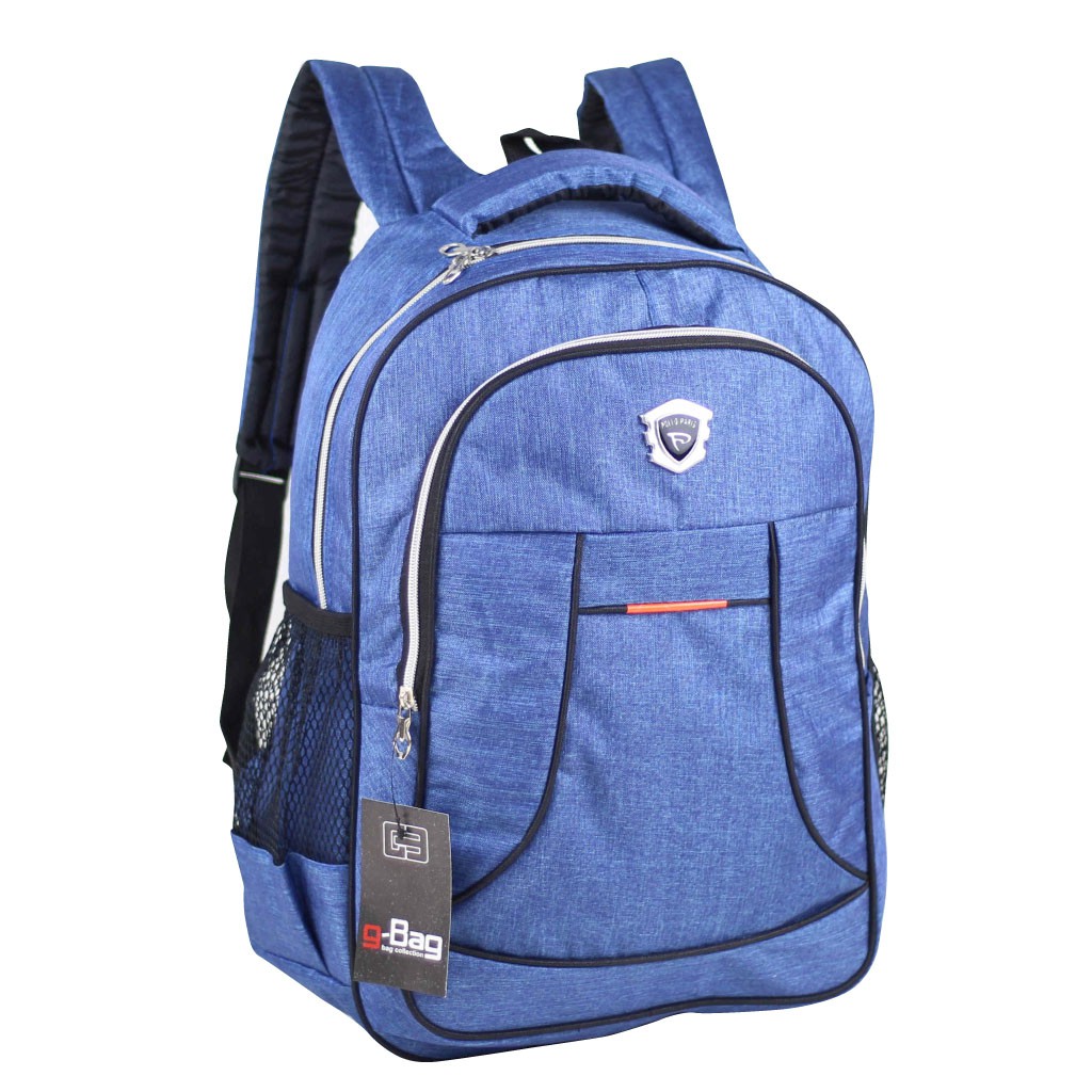 Tas Sekolah Backpack Multifungsi Tas Ransel Sekolah Denim Scotlet Biru Tas Smp Sma Backpack Laptop