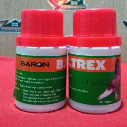 Jual Vitamin Doping Tenaga Stamina Baron Btrex B Trex Burung Dara ...