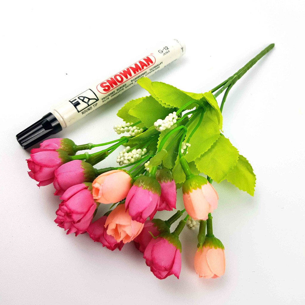 Bunga Mawar Artifisial 25 cm / Bunga Palsu/ Bunga Artificial/ Bunga Dekorasi-3