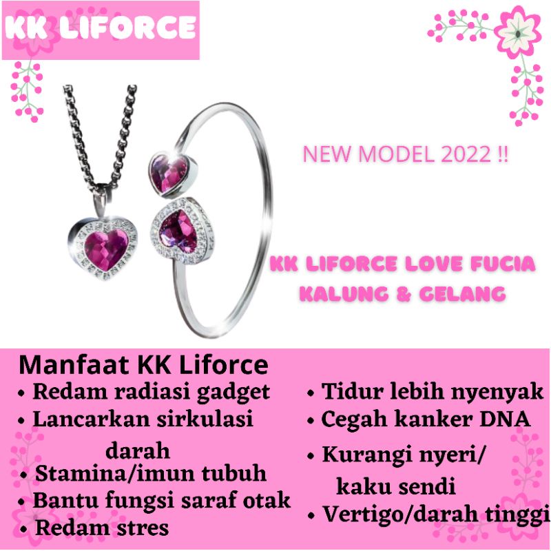 kk liforce love fucia, kk liforce, new produk kk liforce