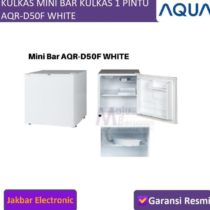 Aqua Kulkas Mini Bar Kulkas 1 Pintu Aqr-D50F White Km76878