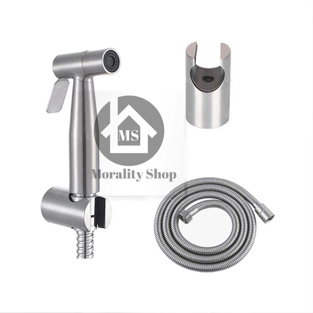 Jet Shower Kloset Minimalis stainless 30404 - Semprotan Shower cebok bidet spray toilet washer R05