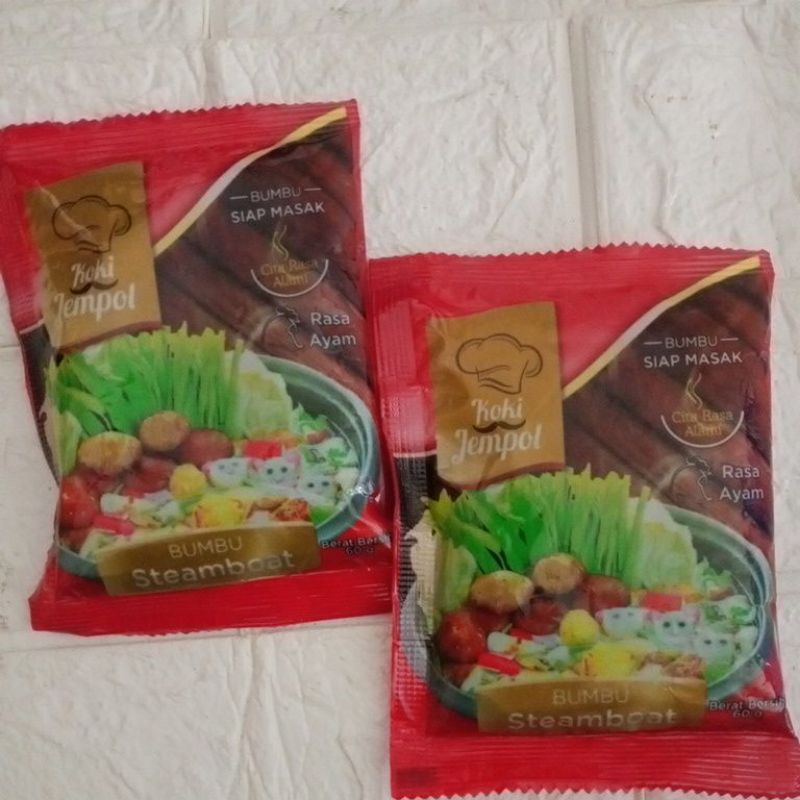 

Koki jempol Bumbu steamboat 60gr/ rasa kaldu ayam / bumbu praktis / bumbu siap masak