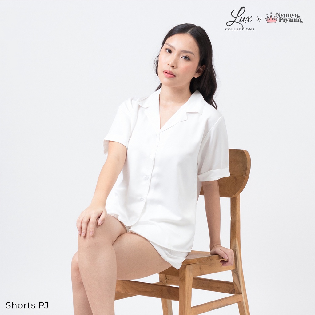 Lux Nyonya Piyama Maxmara Set Piyama (Diamond)-Shorts Pj