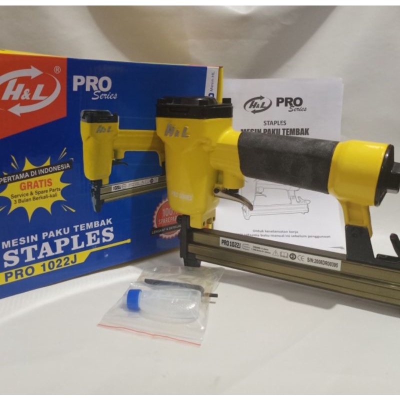 

AIR NAILER STAPLESS PAKU TEMBAK 1022J HL PRO