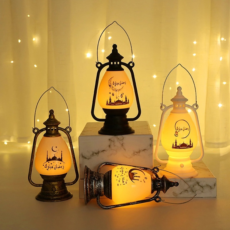 Ornamen Lampu Lentera Gantung LED Desain Ramadhan Muslim Untuk Hadiah