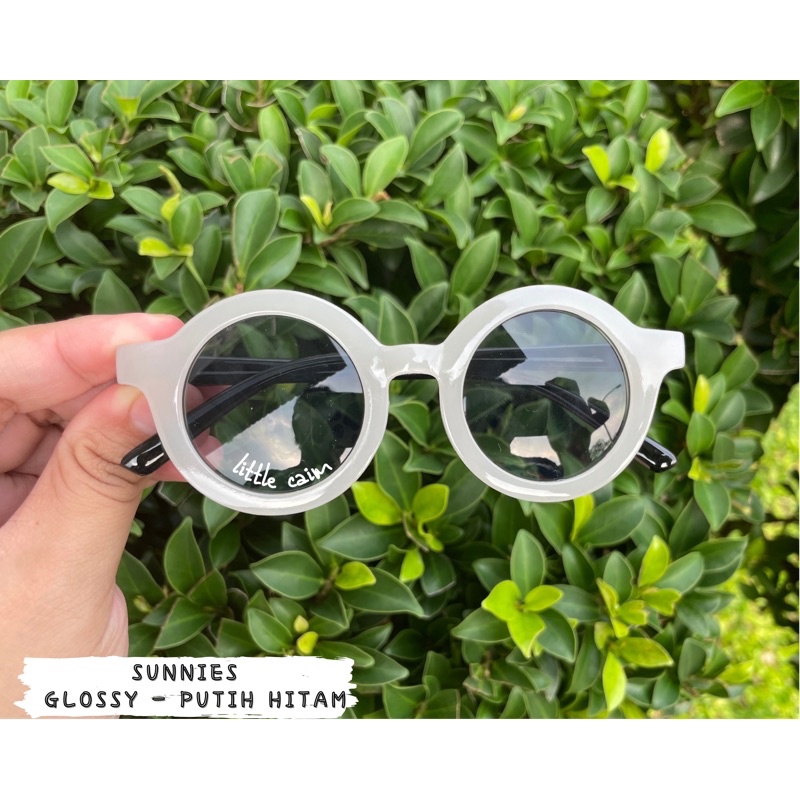 sunnies uv doff glasses | sunnies bear | kacamata anak-Glosy - trans hitam