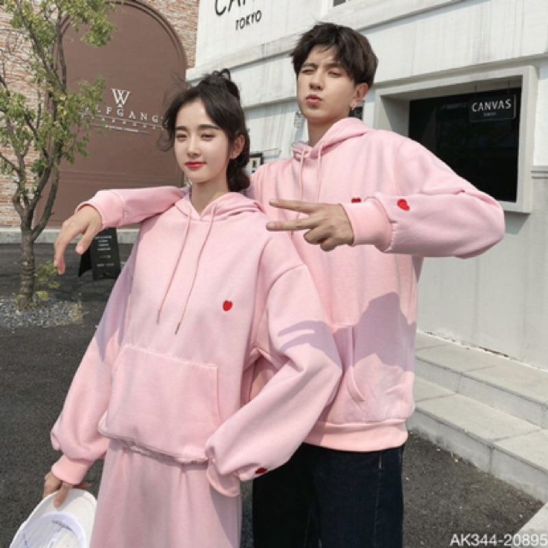 Hoodie Love (S - 6XL) Jaket Jumper Cute BIGSIZE Couple OVERSIZE Match For Boyfriend Girlfriend Mom Dad Anniversary Korean Harajuku Style