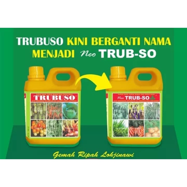 Pupuk Cair Trubuso Trub-so Pupuk Daun Bunga dan Buah 1000 ml POC Pupuk Organik Cair