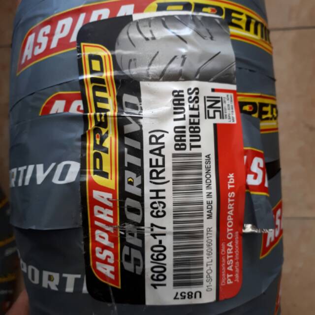 Aspira Premio Sportivo 160/60 - 17 Rear . Ban Belakang .