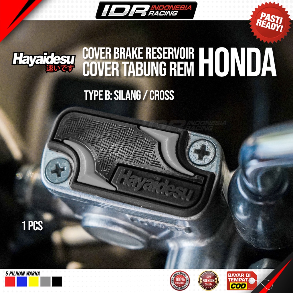 Hayaidesu Cover Tutup Tabung Minyak Rem Brake Reservoir Honda Universal Variasi Body Protector