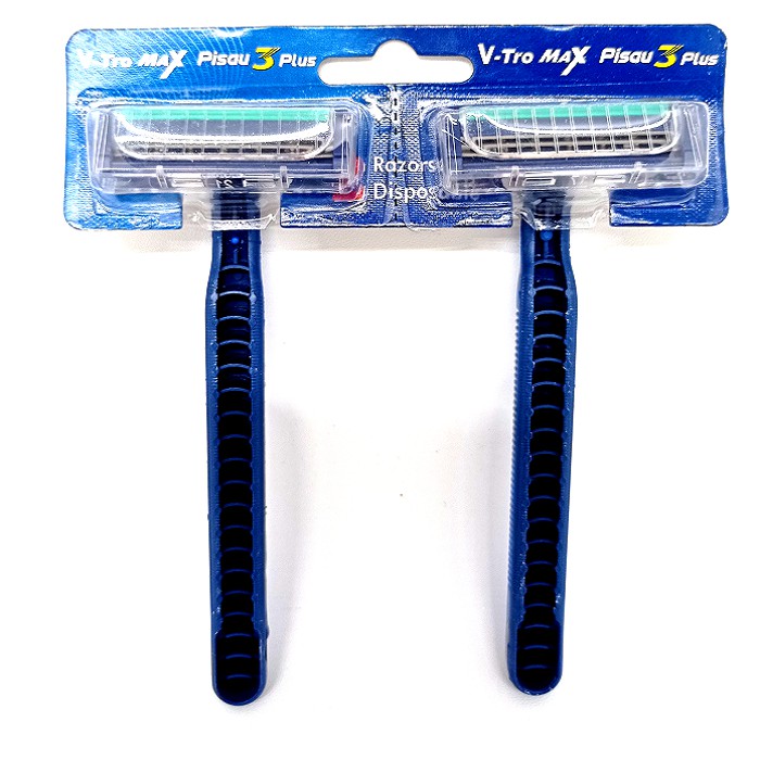 Grosir Silet Cukuran jenggot Murah Pisau alat Cukur kumis V-tro MAX Razor Shaver 3 Blade - 1 pack