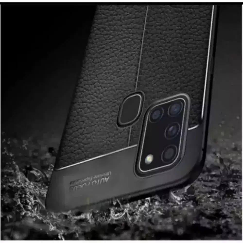 Auto Fokus Infinix Hot 9 Play 6.82 inchi Leather Soft Case Hot 9 Play AUTOFOCUS Motif Kulit Jeruk