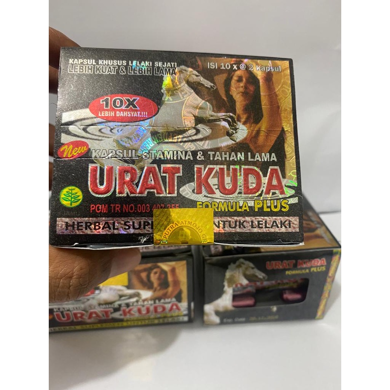 U.K 10x kapsul original 1 box isi 10 blister / Urat kuda 10x kapsul / kapsul khusus lelaki sejati / 