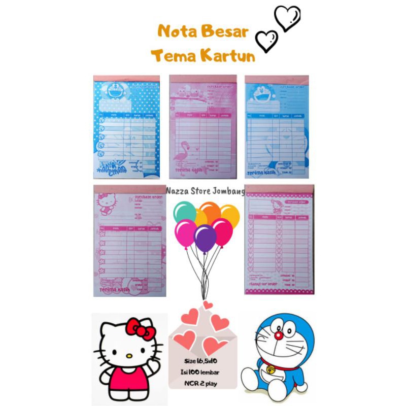 

Nota olshop NEW 1/4 HVS Isi 100 lembar