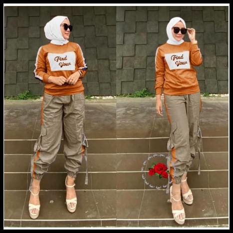 Setelan Baju Olahraga Muslimah Seragam Kaos Senam Olah Raga Wanita Lengan Panjang Murah Harga Grosir