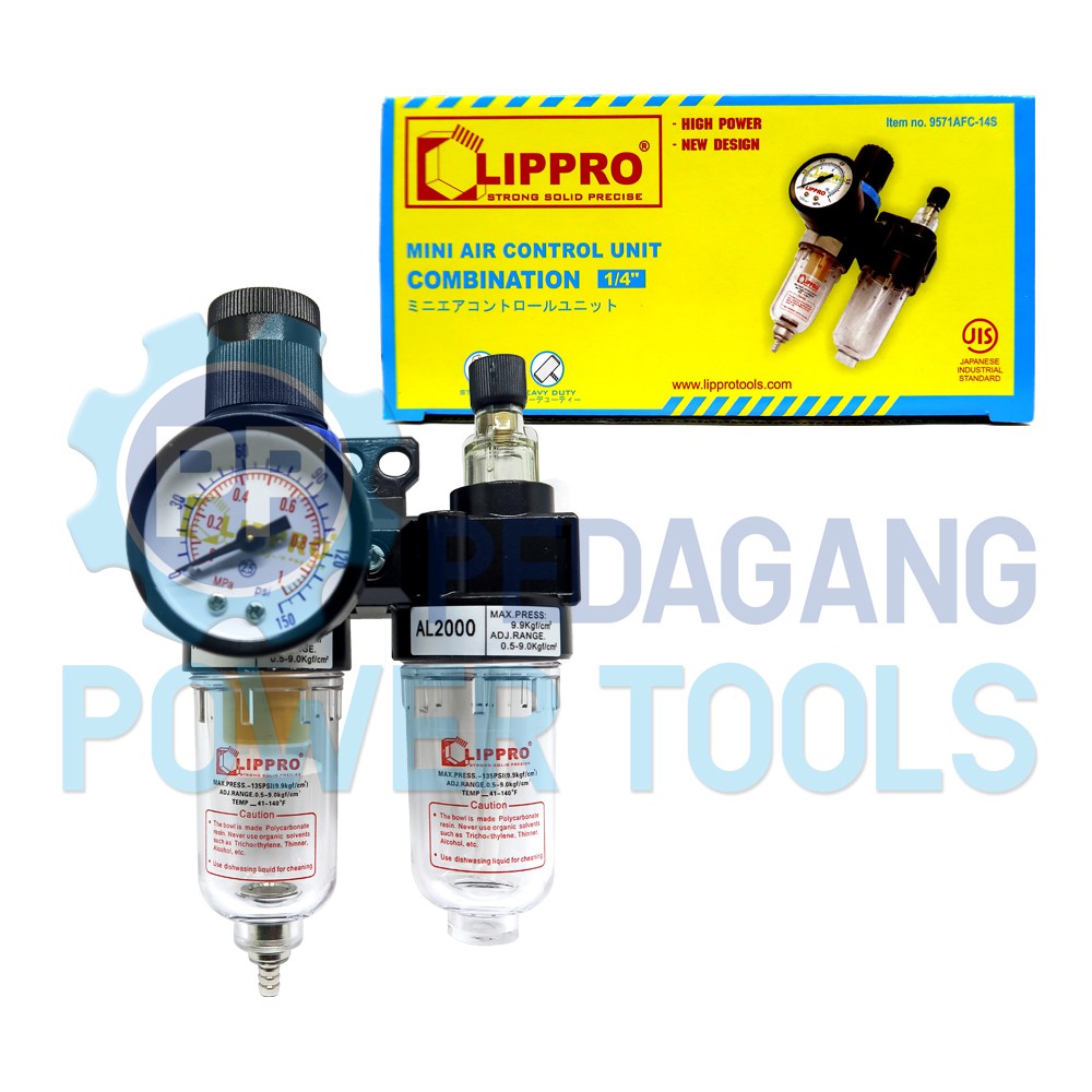 LIPPRO AIR FILTER CONTROL UNIT DOUBLE KOMPRESOR UDARA REGULATOR ANGIN